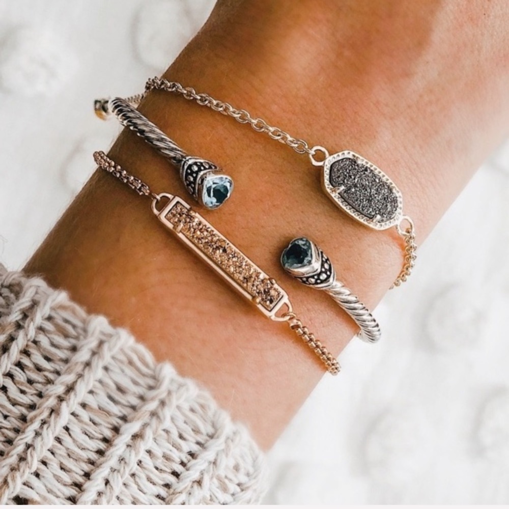 NWT Kendra Scott rhodium mother pearl bracelet - Picture 5 of 5